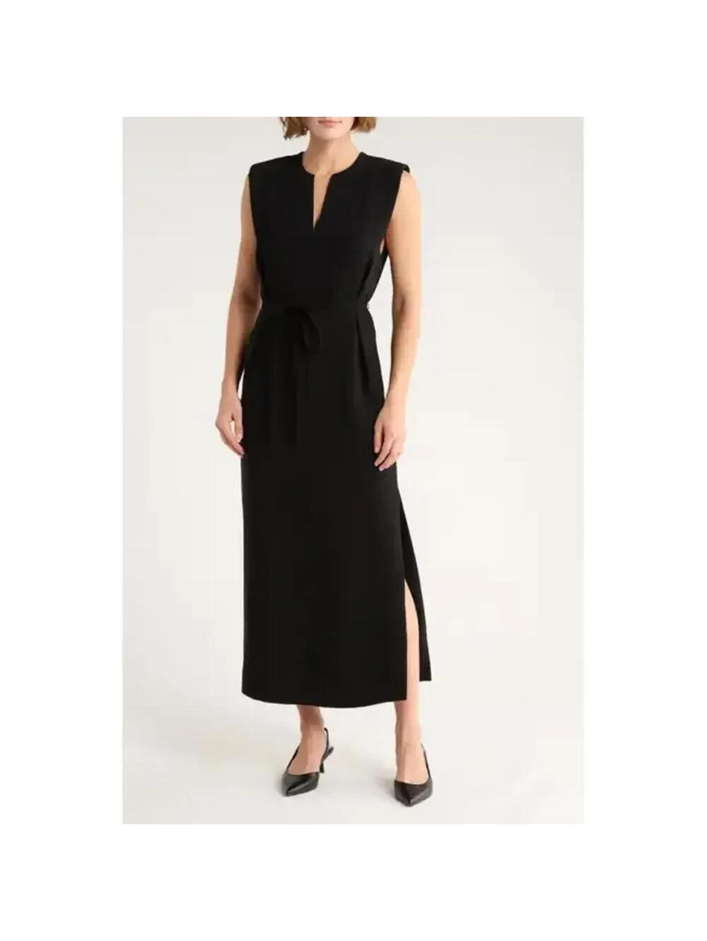 NEW, Rag & Bone Moira Sleeveless Maxi Dress in Black Size 6 #MD0222